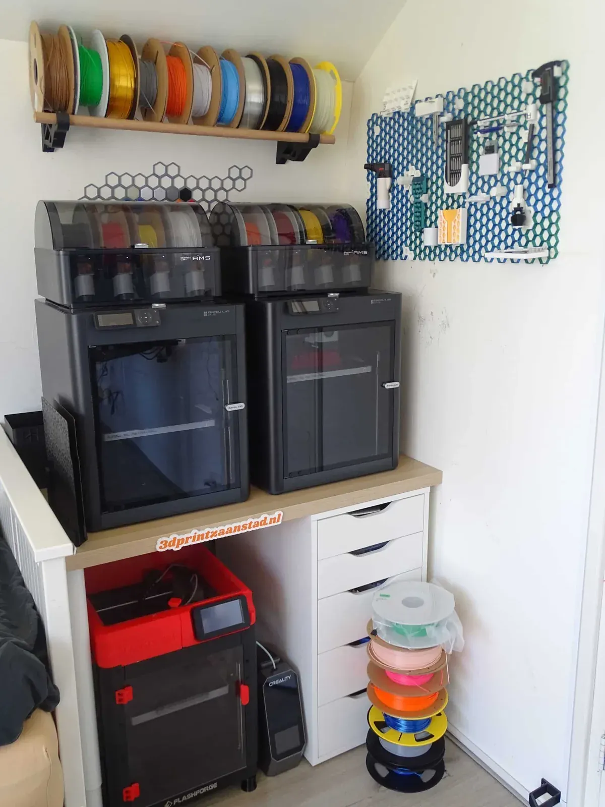 3DprintZaanstad printfarm — industriële FDM printers in Zaanstad