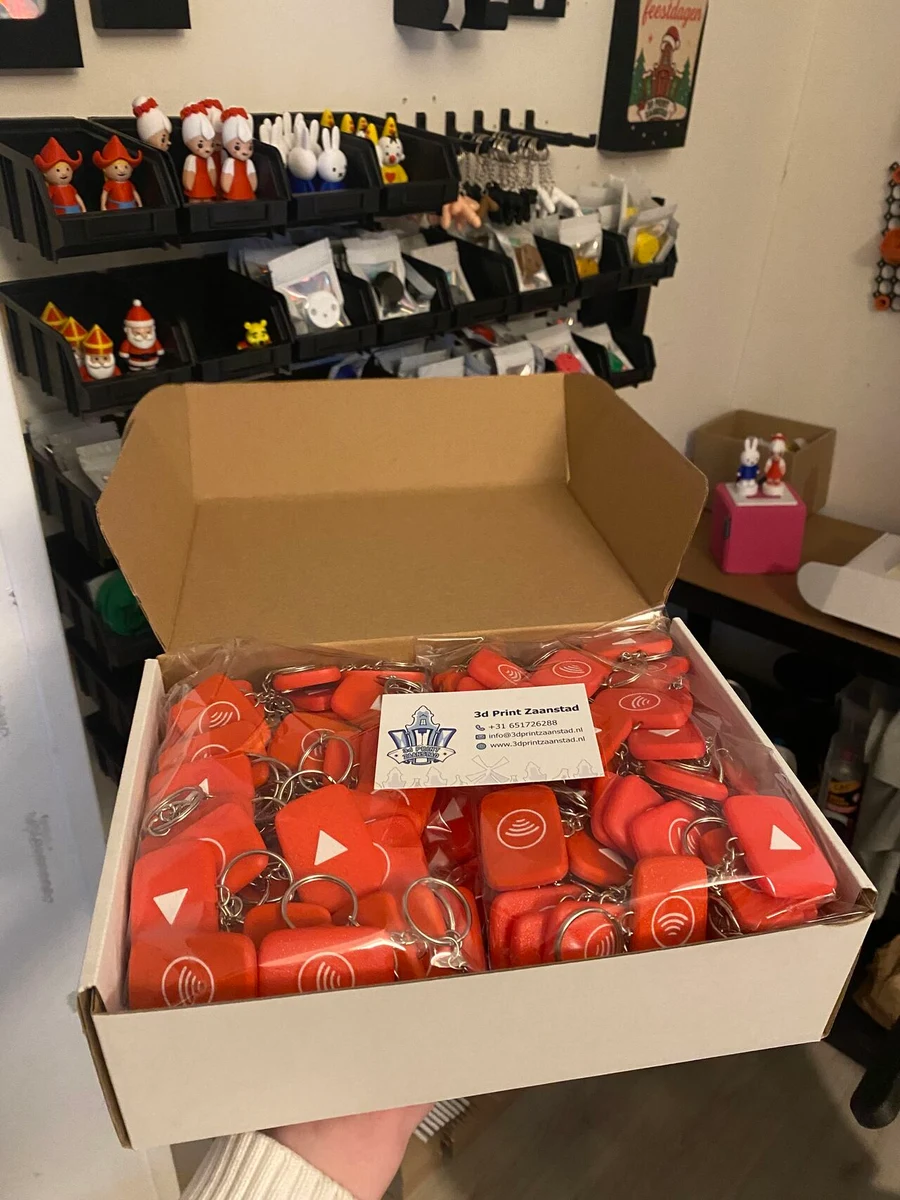 400 YouTube NFC sleutelhangers