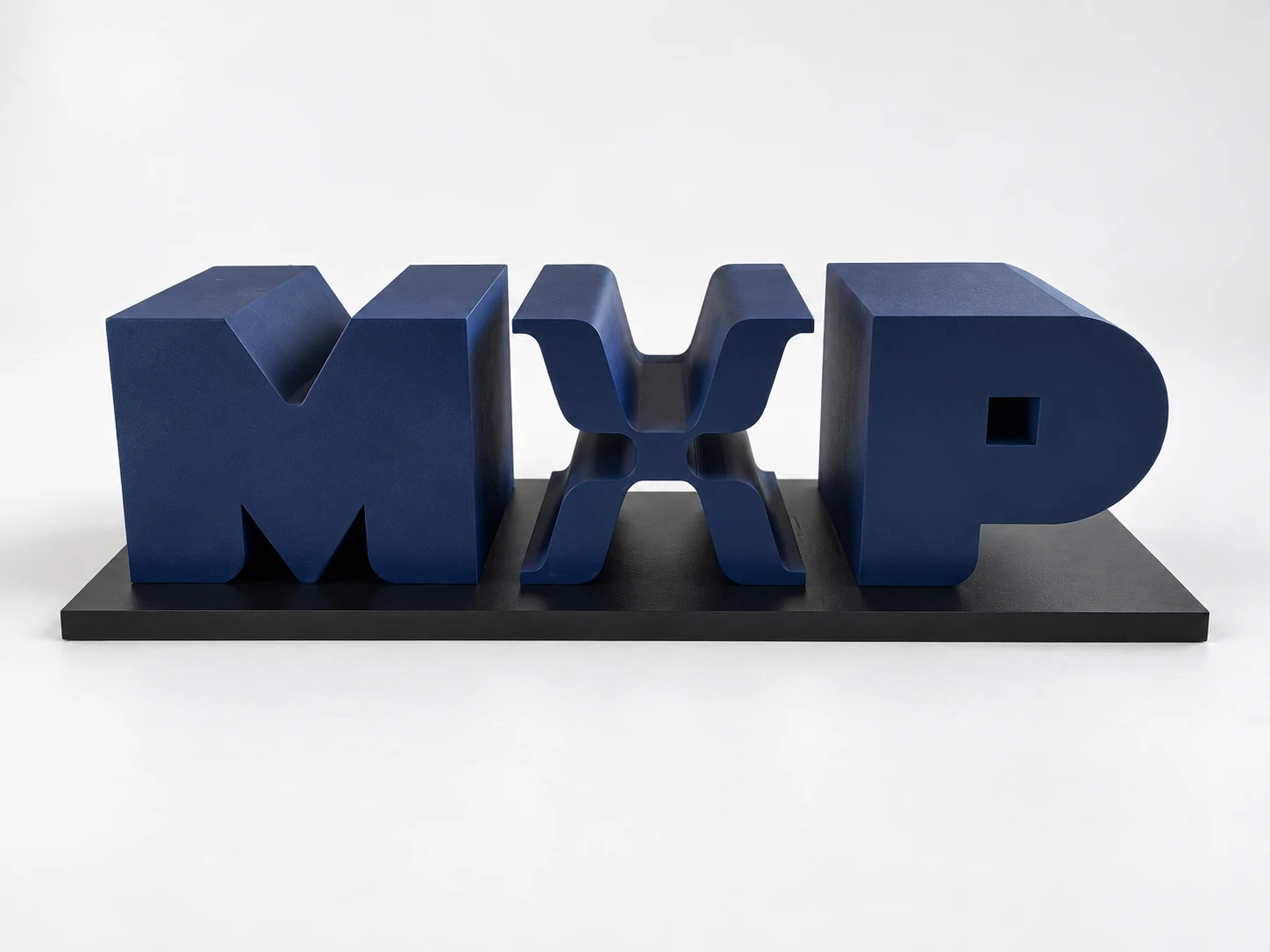3D-geprint logo display voor Mixpanel | 100 cm