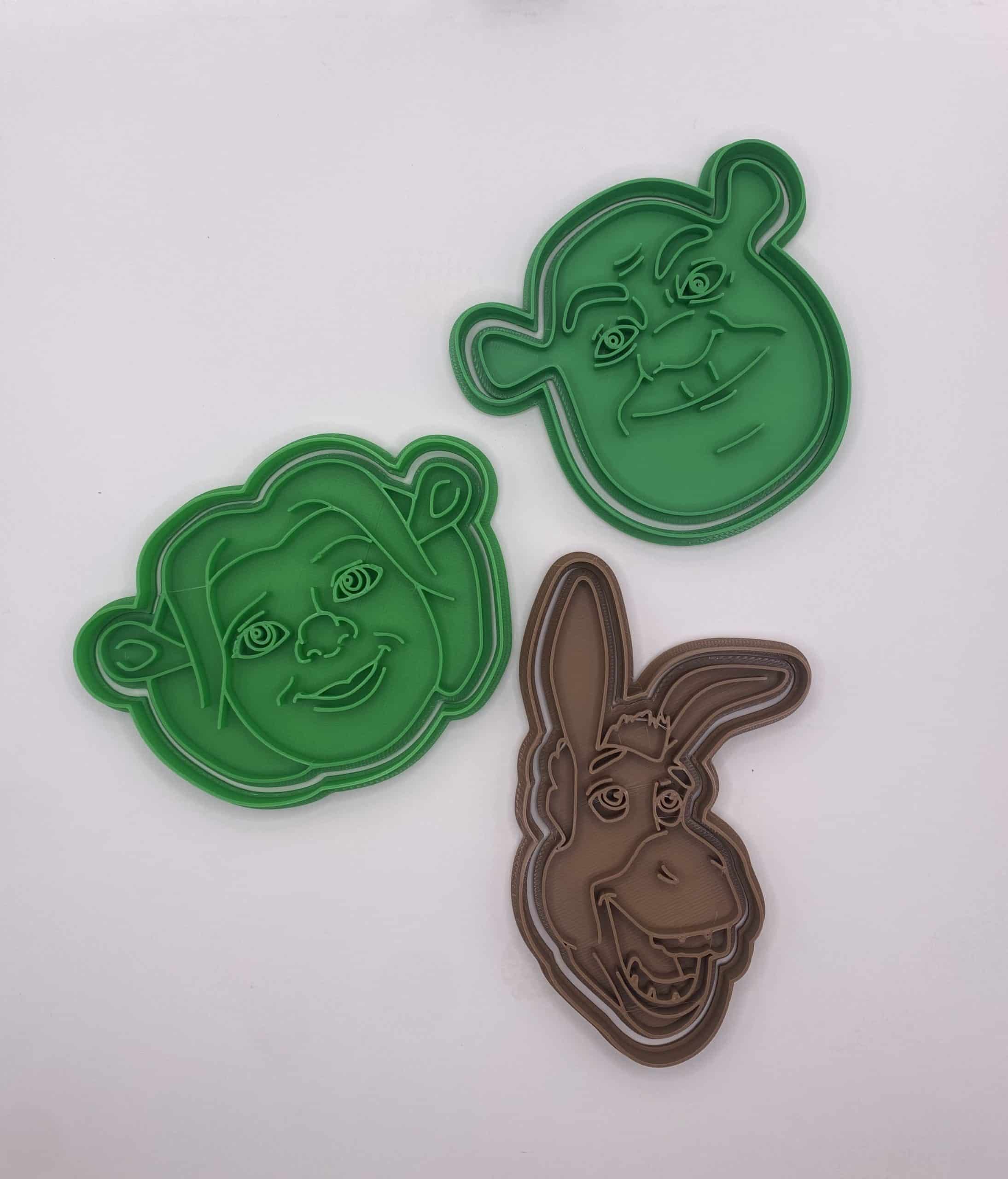 Shrek Koekjes Uitstekers Set – 3D Geprint (Karakter Designs)